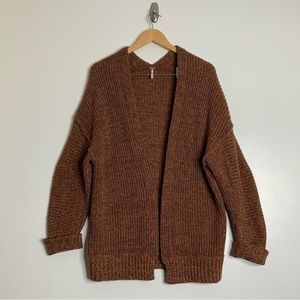 FREE People Cover Size Cardigan. Rusty/Brown. Size Small.